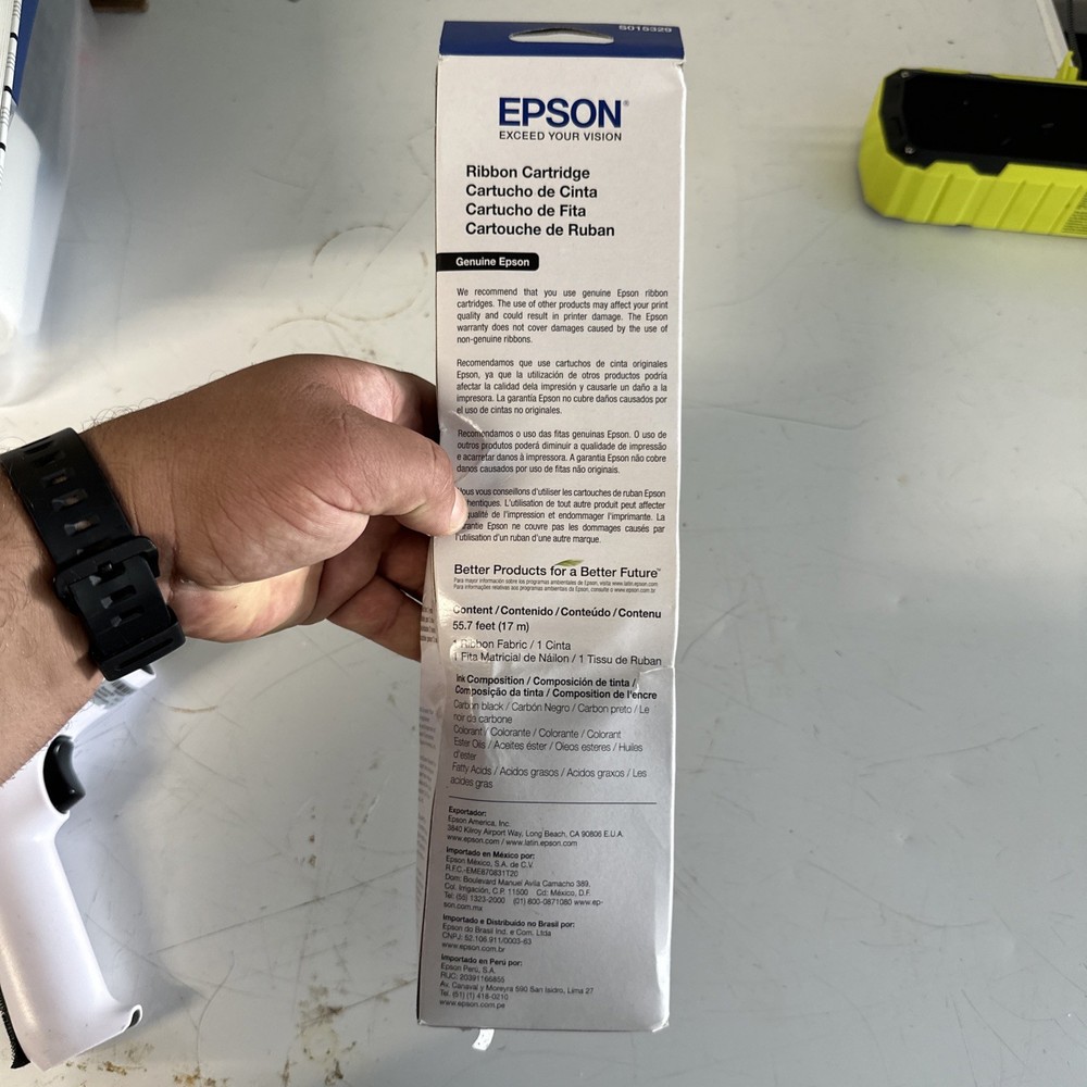Genuine EPSON S015329 Black Printer Ribbon for FX890