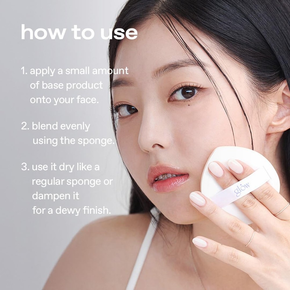 Mini Cloud Sponge 3EA - Effortless Makeup Application with Rubycell Technology