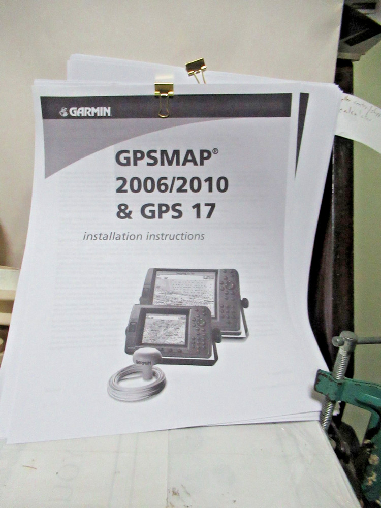 Garmin GPSmap 2006c Chartplotter Multifunction Display CABLES & BRACKET MANUAL