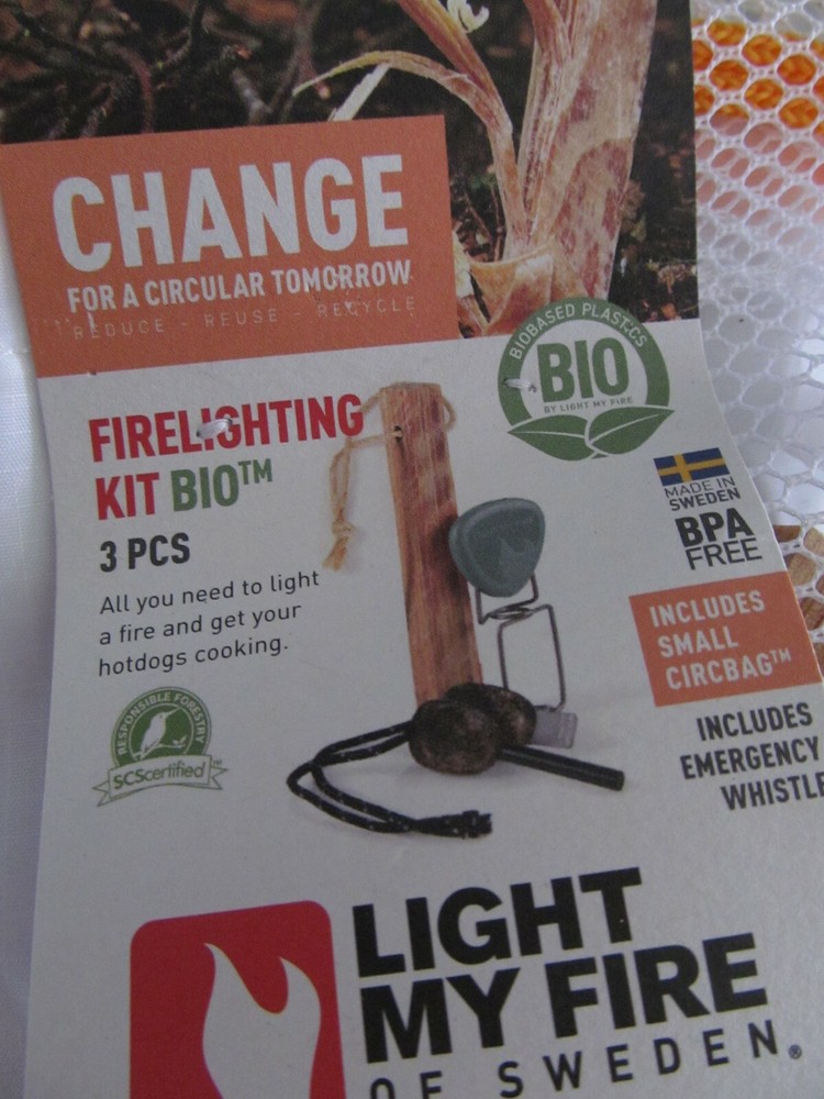 Light My Fire Firelighting Kit 3 Pcs Bio Fire Starter Kit 3000 Strikes