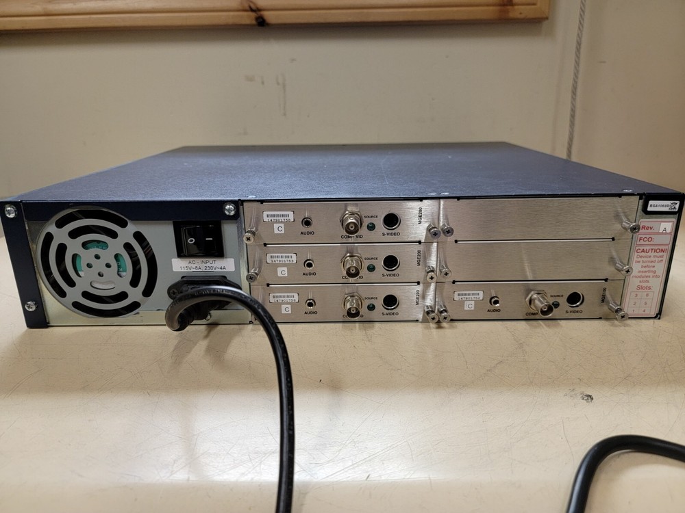 Optibase MGW 2000e Streaming Server with 3 MGE200 Modules & 1 MGE100 Module