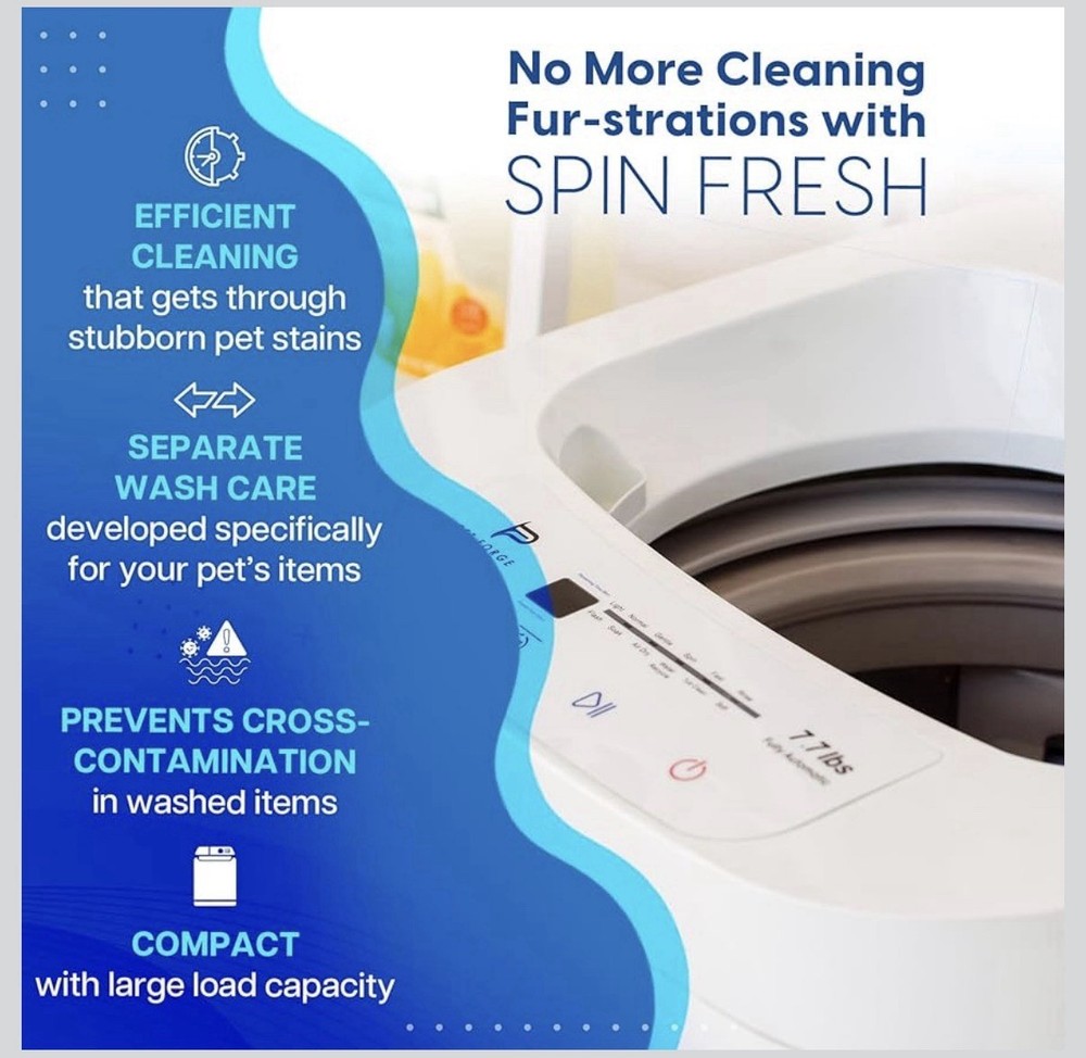 Compact Washing Machine – Fully Automatic Mini Washer Small Loads & Pet Items