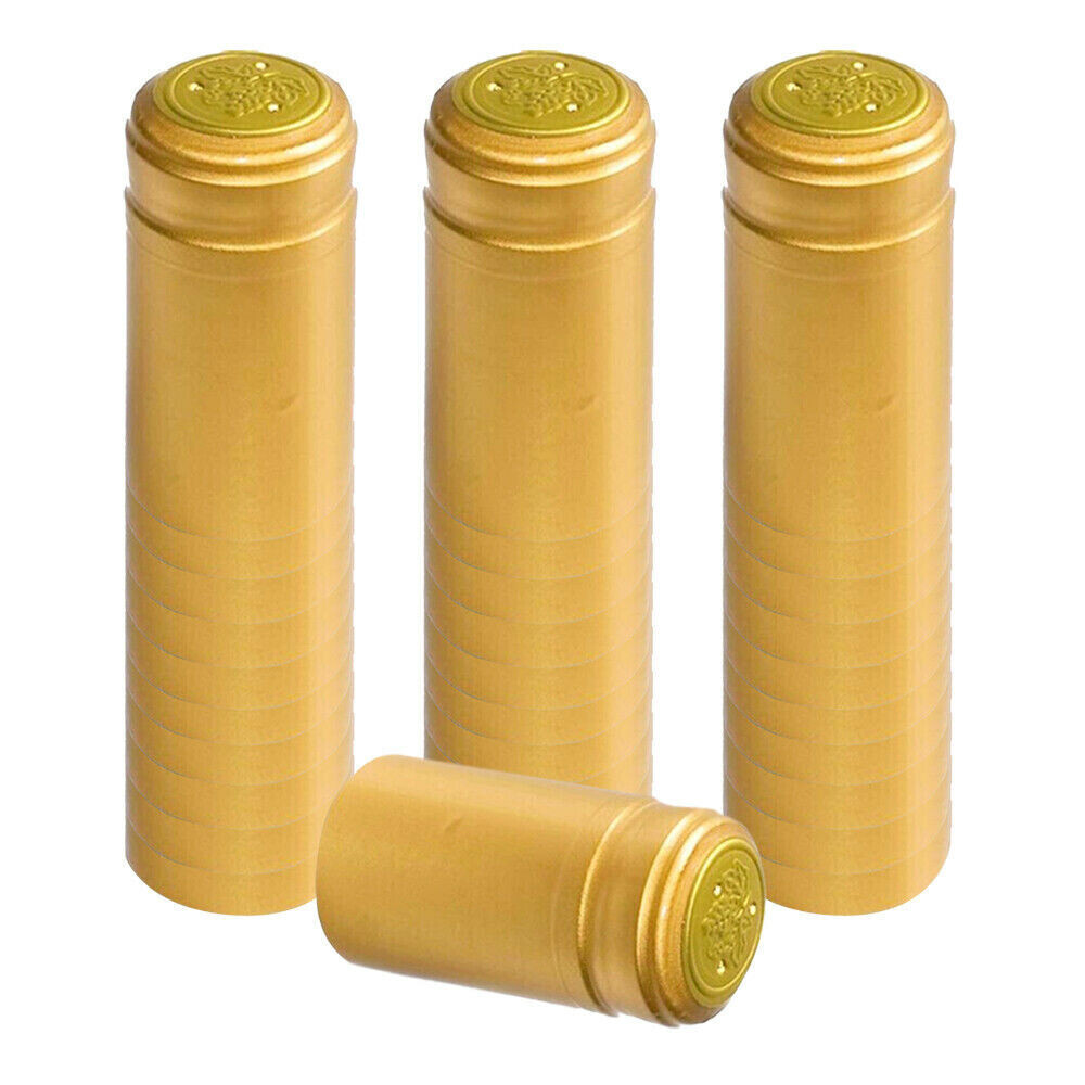 GOLD PVC SHRINK CAPSULES 30 Pack