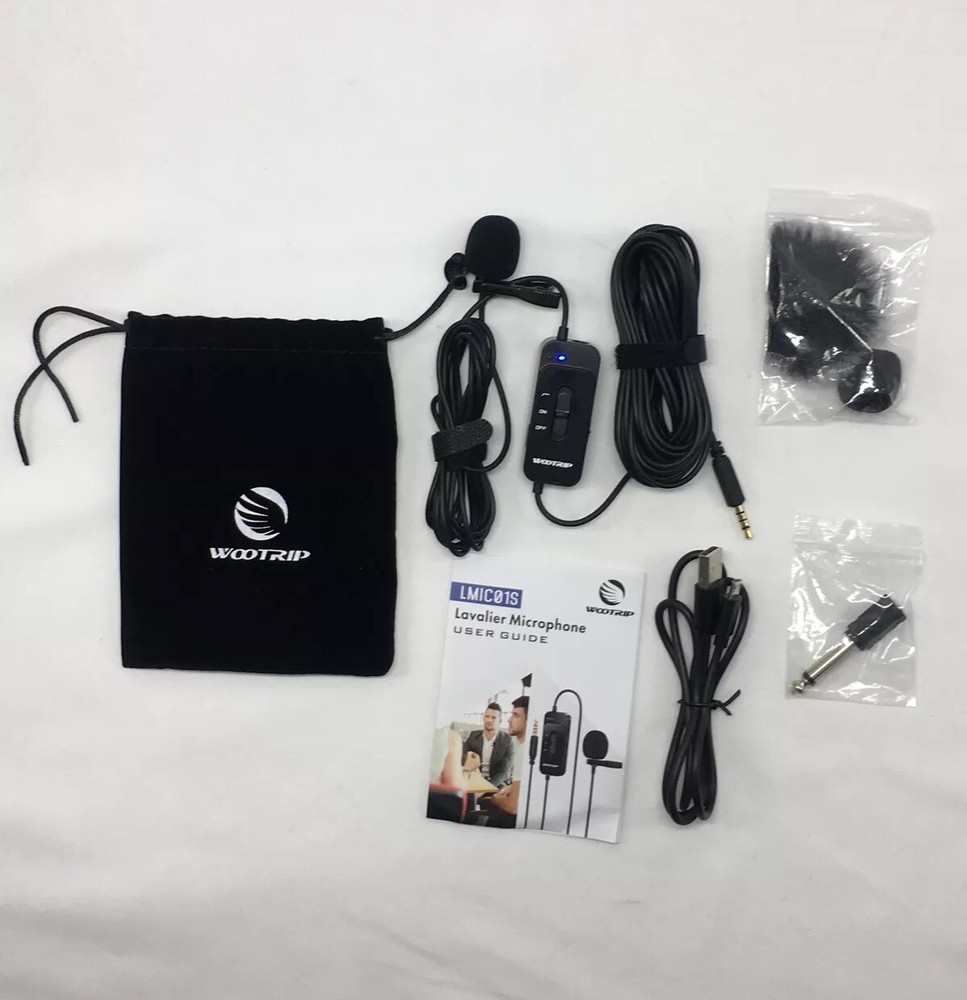 Lavalier Microphone 26ft Lapel With USB. Improve Your Exposure