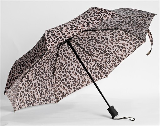 Cheetah Print Mini Tri Fold Automatic Open Close Compact Umbrella