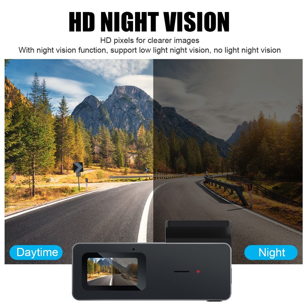 4K GPS Dash Cam WiFi Night Vision 170° Wide Angle Dashboard Camera w/APP Control