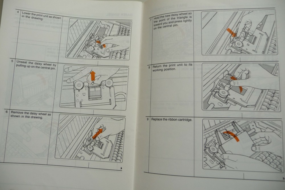 Instructions typewriter OLIVETTI ET personal 55 on Email/CD