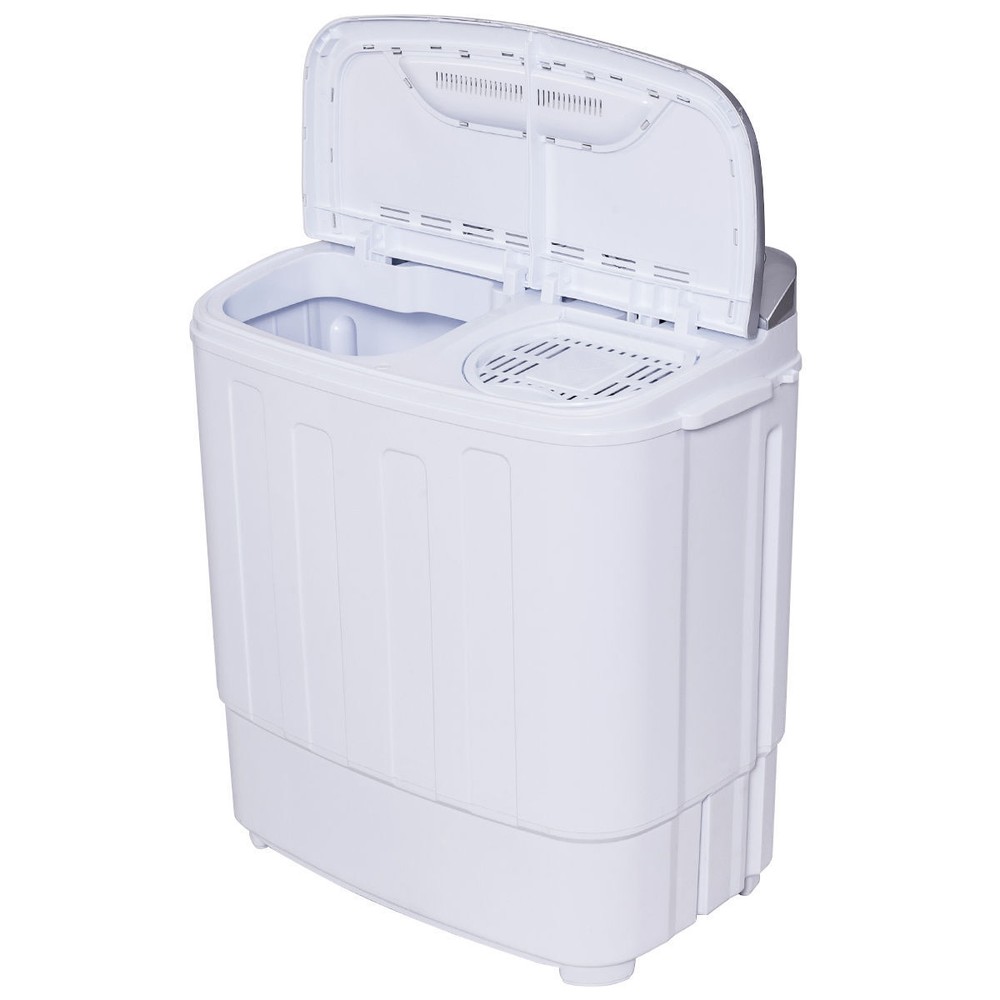 Compact Mini Twin Tub 8lbs Washing Machine Washer Spinner