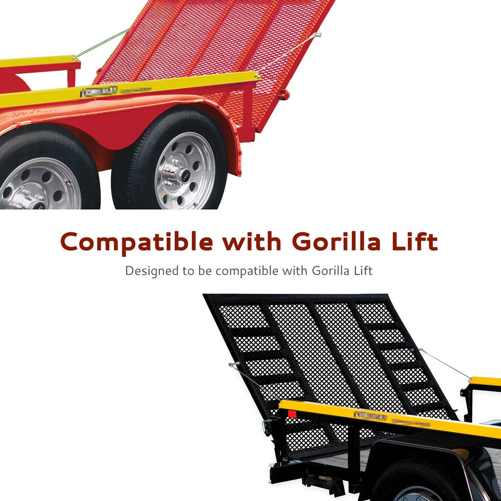 2Pcs Gorilla Lift Cable, with 4Pcs Aluminum Alloy Rollers Black Pins