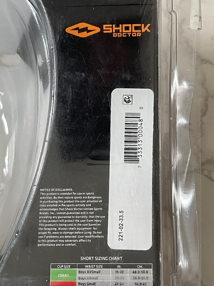 Shock Doctor Core Compression Short w/ Bioflex Cup Mens Medium White New