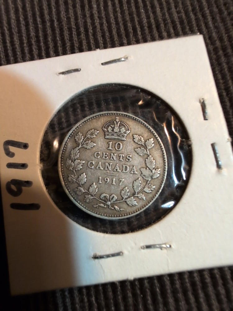 1917 Canadian Silver Dime Higher Grade