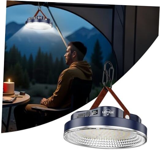 5000LM Flashlight Portable LED Camping Lantern Rechargeable Light X-Large Blue