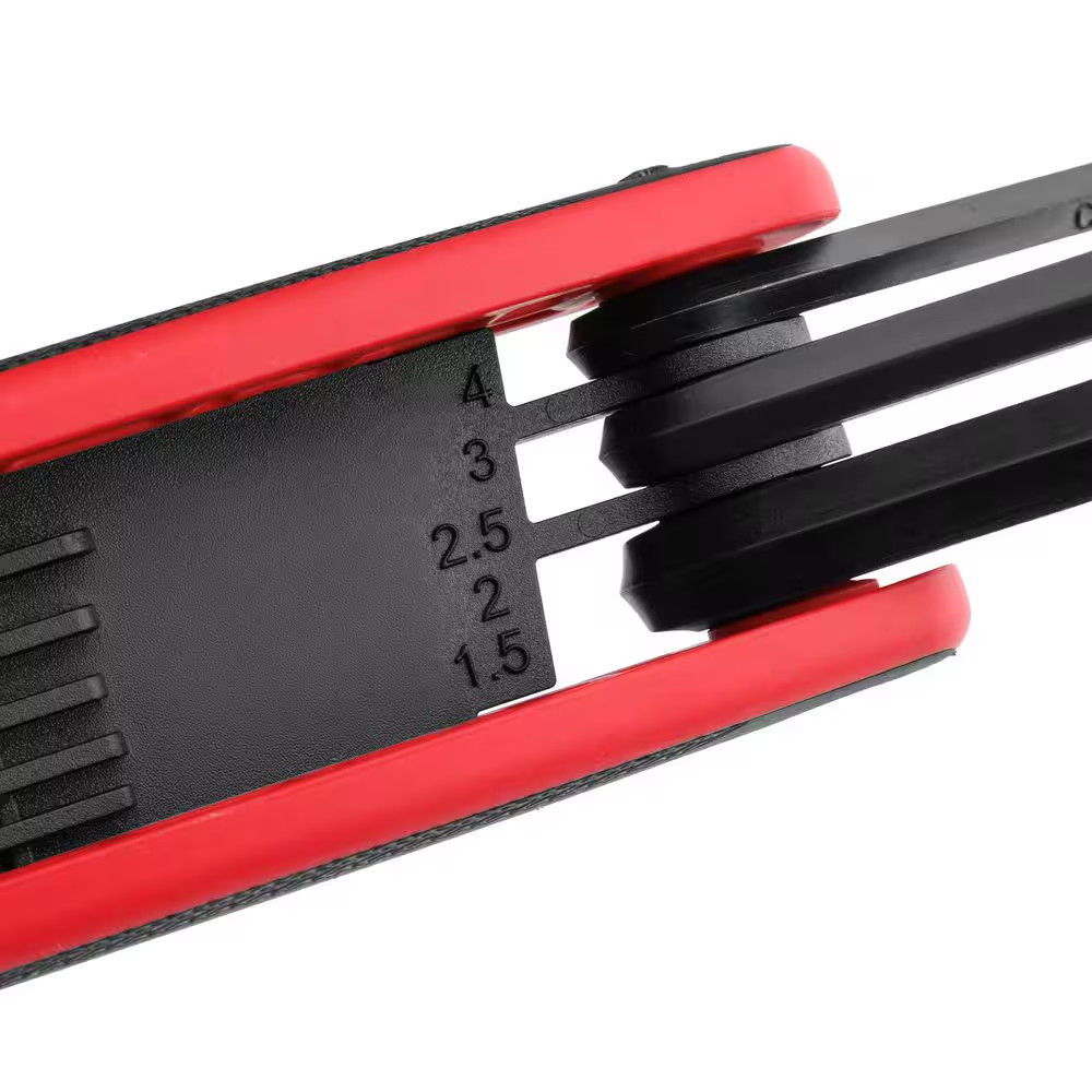 Arrow Folding Hex Key Set with SAE Measurements-(8-Pieces)