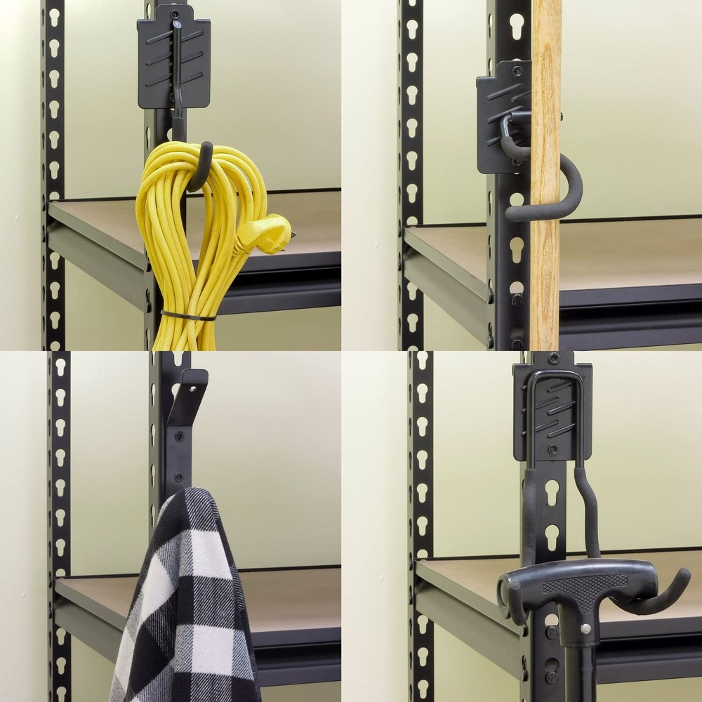 Wallmaster Boltless Shelving Hook Kit: Garage Tool Storage & Keyhole Rack Mount