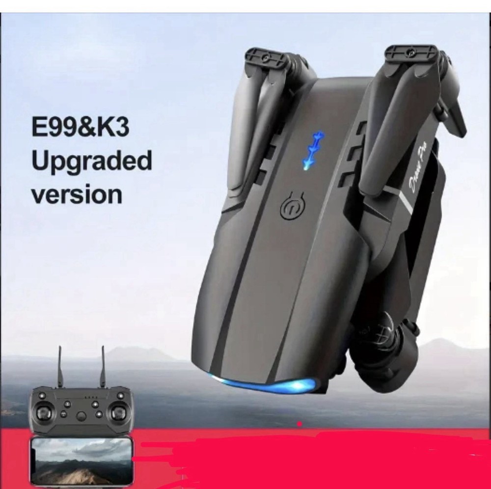 K3&E99 Pro Foldable, Dual Cameras Obstacle Avoidance Remote Control- FREE SHIP