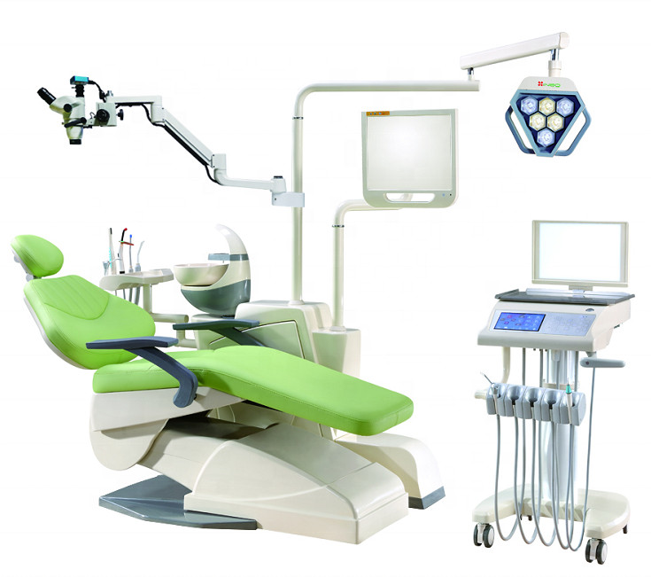 Dental Chair Unit Operating Microscope Endodontic Microscope + Camera Led Light