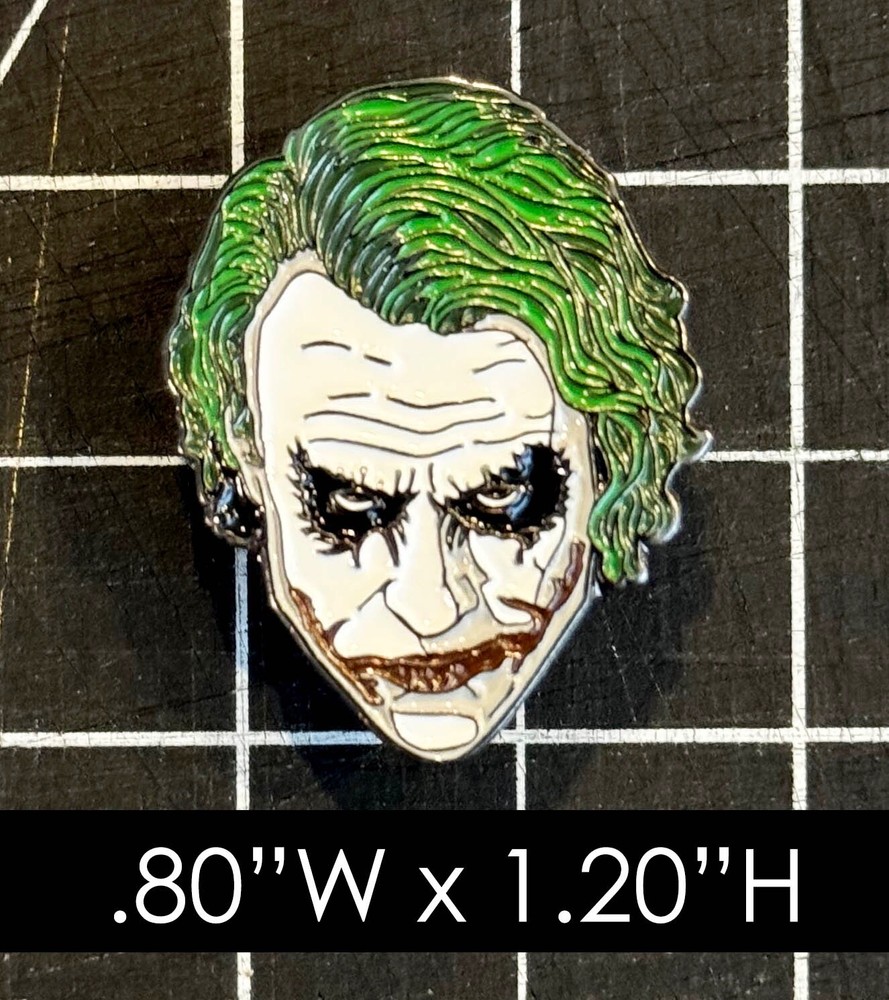 D.C. Joker Face (Heath Ledger) Enamel pin