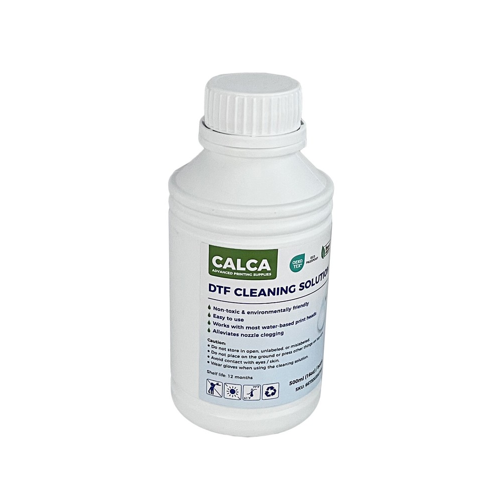 CALCA DTF Cleaning Solution for Water-based Printheads. 16 oz Bottle