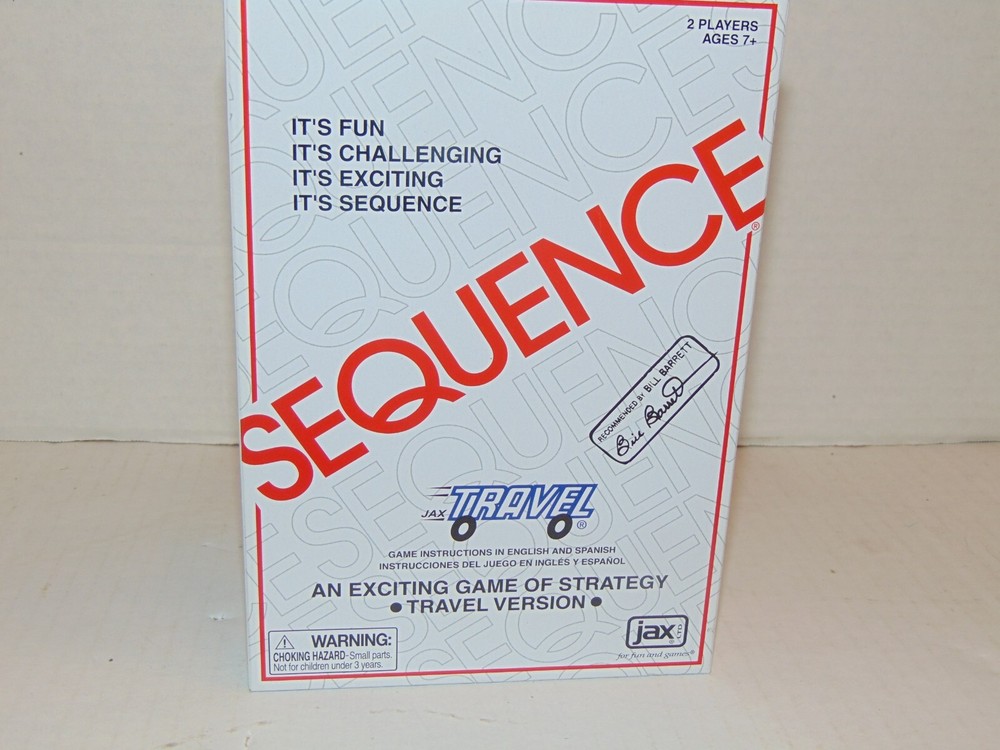 SEQUENCE Game - Strategy Travel Game + Case Board Game - Complete
