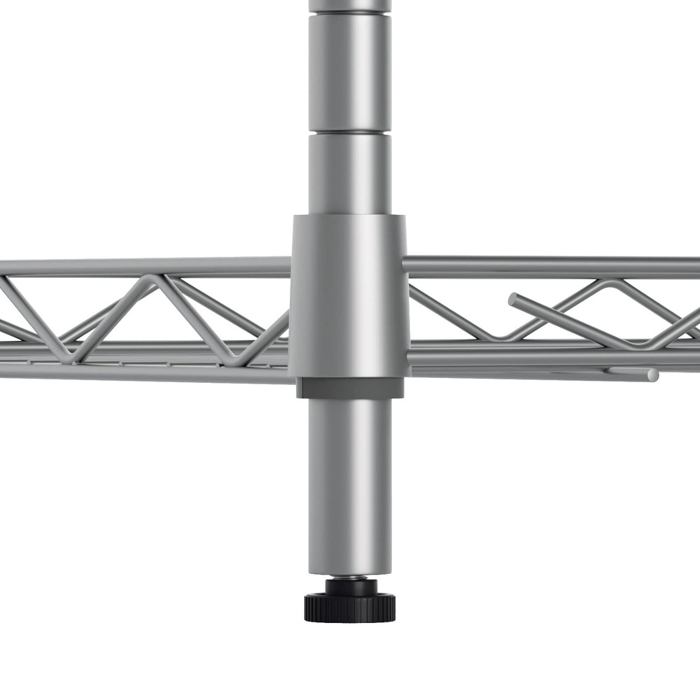 4 Tier Shelf Adjustable Storage Shelf Wire Shelving 400LBS Load Capacity Meta...