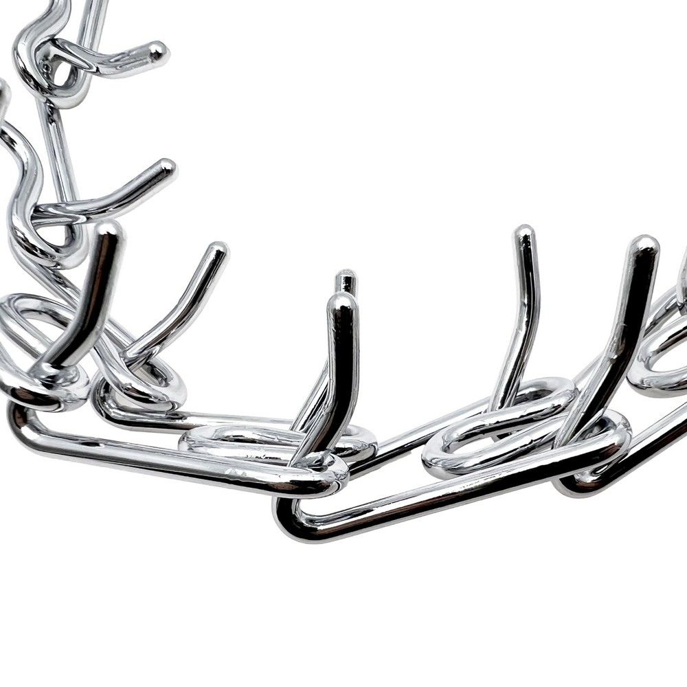 Adjustable Dog Ｎo Pull Ｃollar for Small Medium Large Dogs (Silver,