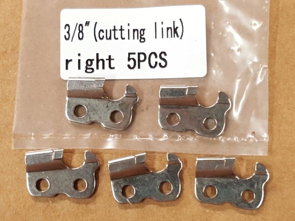 3/8" *Solid Carbide* Chainsaw Link Repair Set - 5pc x RIGHT Side Cutting Links