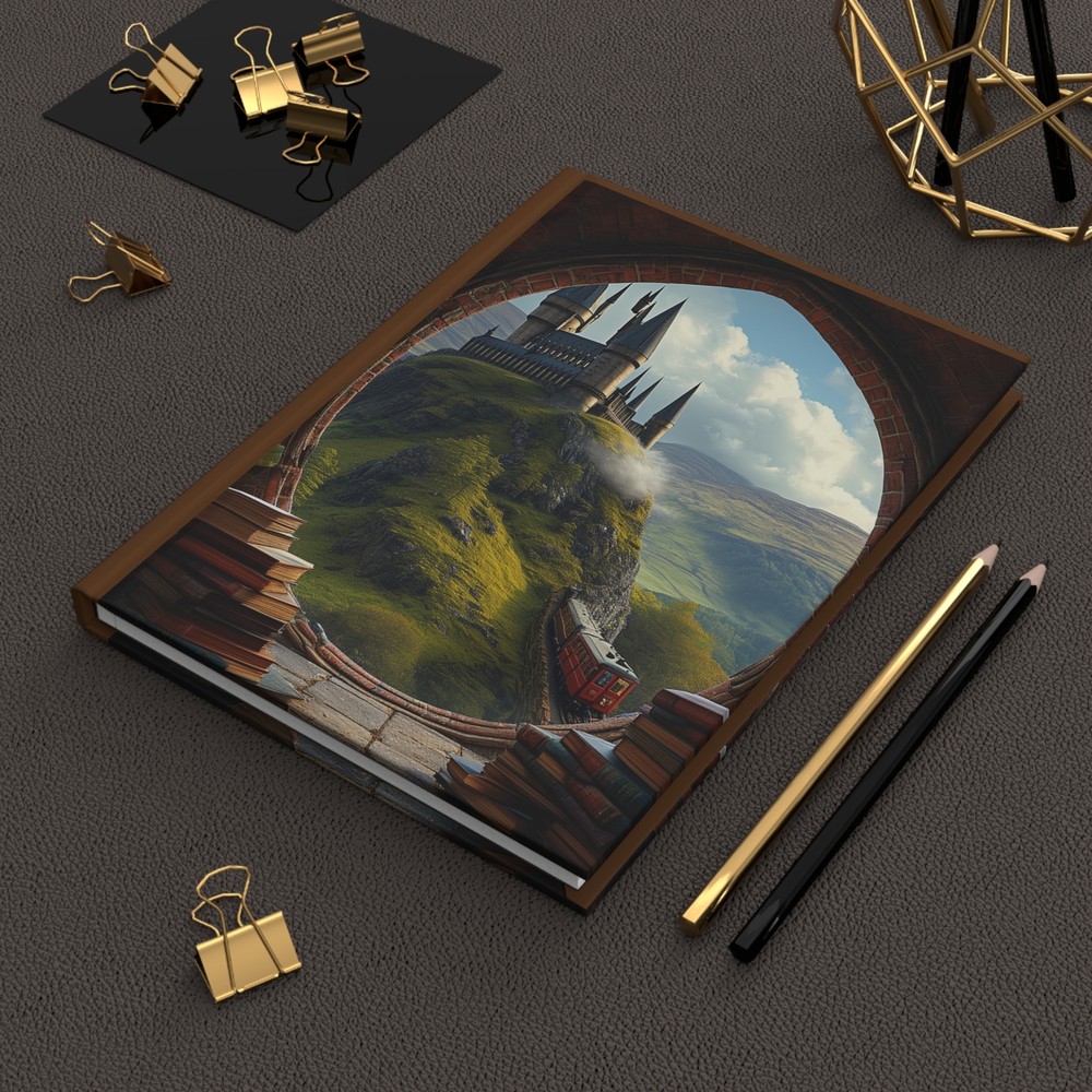 Fantasy Castle Journal, Writing Notebook, Gift for Writers,