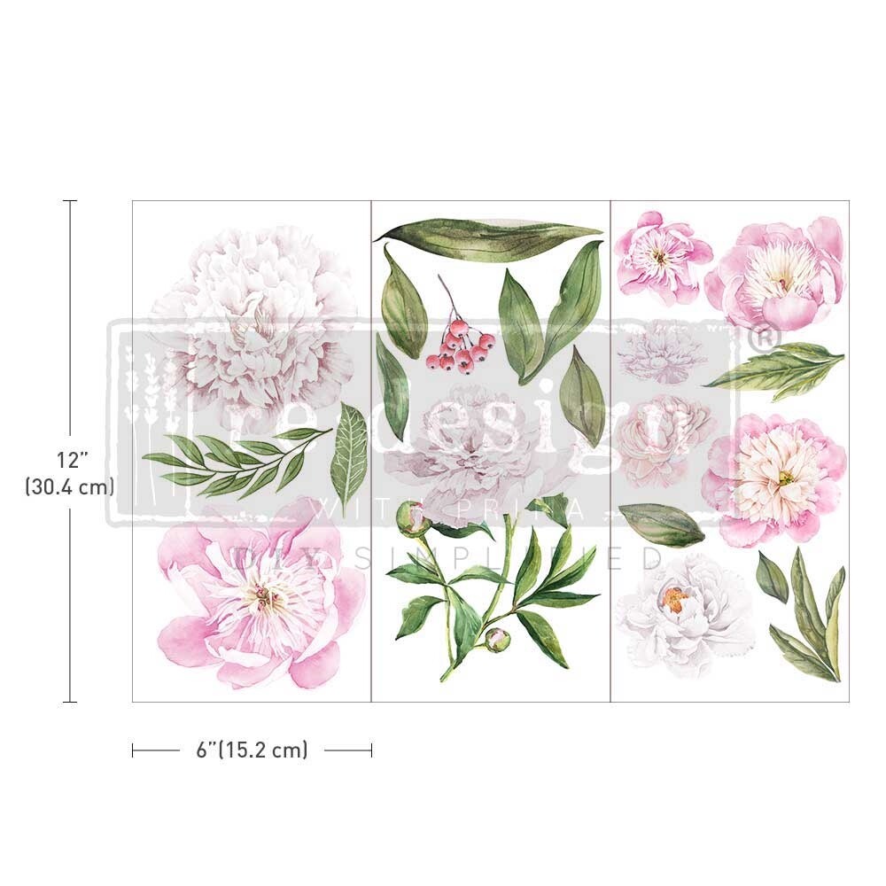 ReDesign with Prima Transfer - Morning Peonies