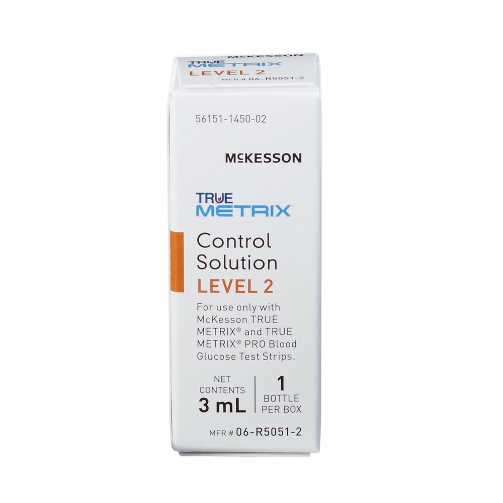 McKesson TRUE METRIX Blood Glucose Control Solution Level 2 3 mL 1 per Box