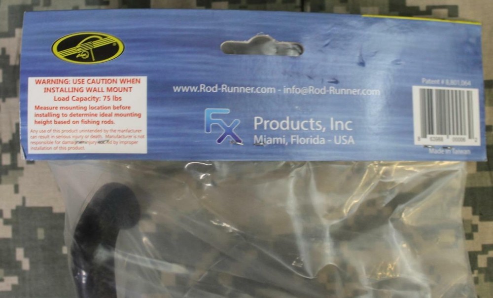 Rod-Runner RRWM Wall Mount Includes Mounting Hardware Store Rods Vertically NEW!