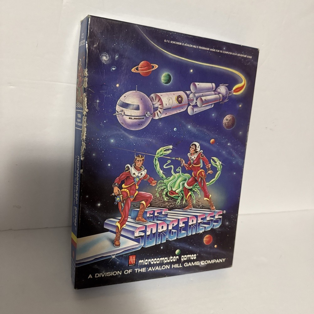 Avalon Hill GFS Sorceress Space Simulation Atari 800 Disk 1982 Complete