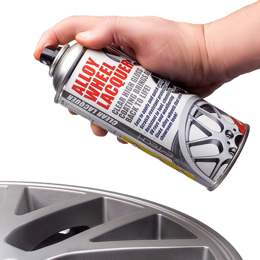 Car Alloy Wheel Paint E-TECH Black High Gloss Lacquer Primer Spray Paints. +M
