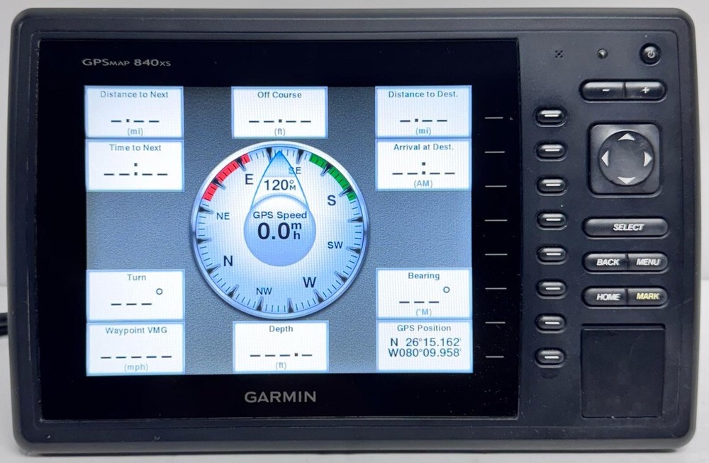 Garmin GPSMAP 840xs Chartplotter MFD Display