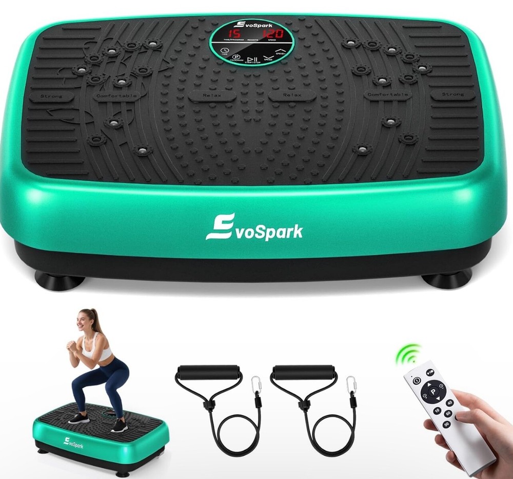 Whole Body Vibration Plate Exercise Machine with Industrial Dual-Motor System