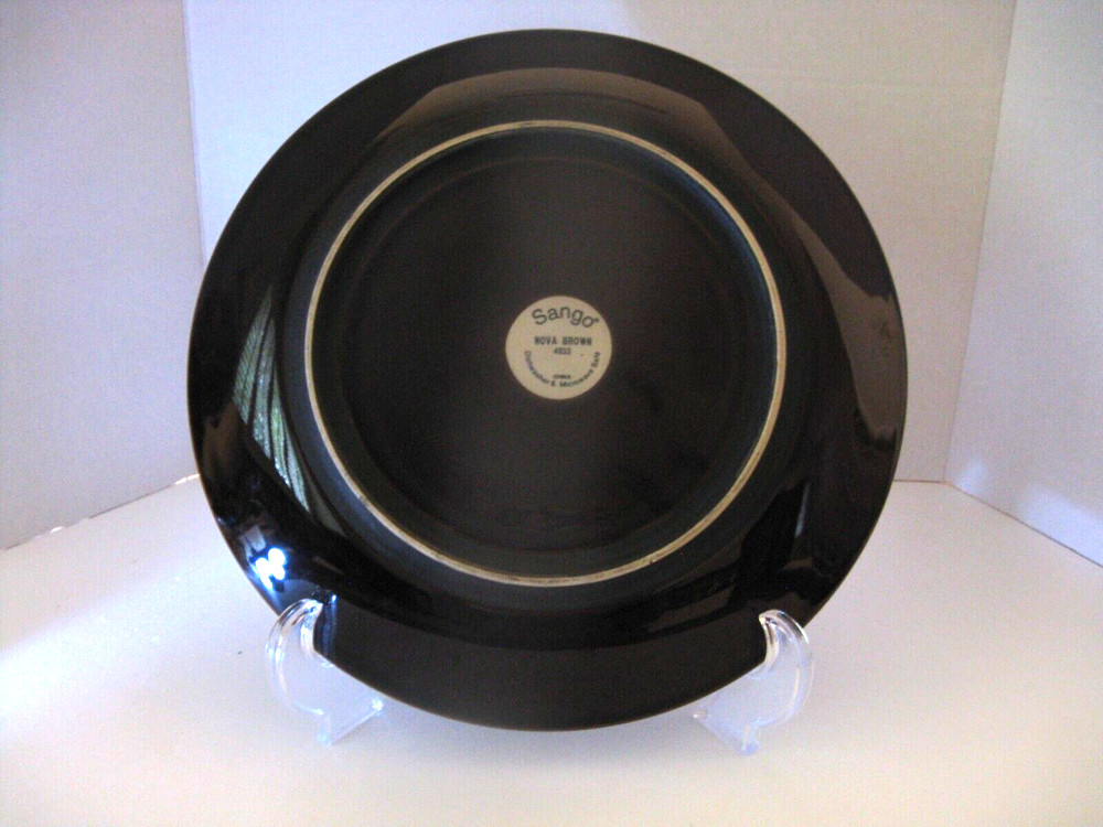 SANGO Nova Brown #4933 Round Serving Platter 12"