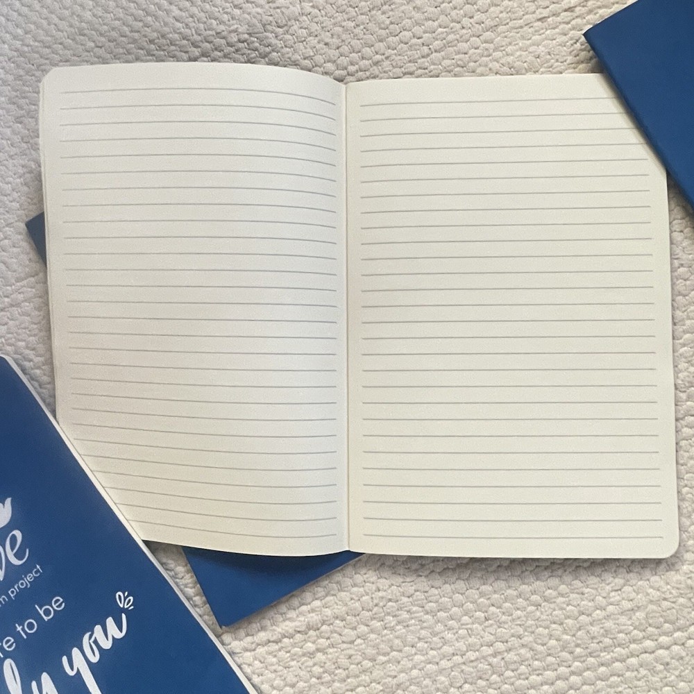 4 Dove Self-Esteem Project Journal Notebook Blue Cover