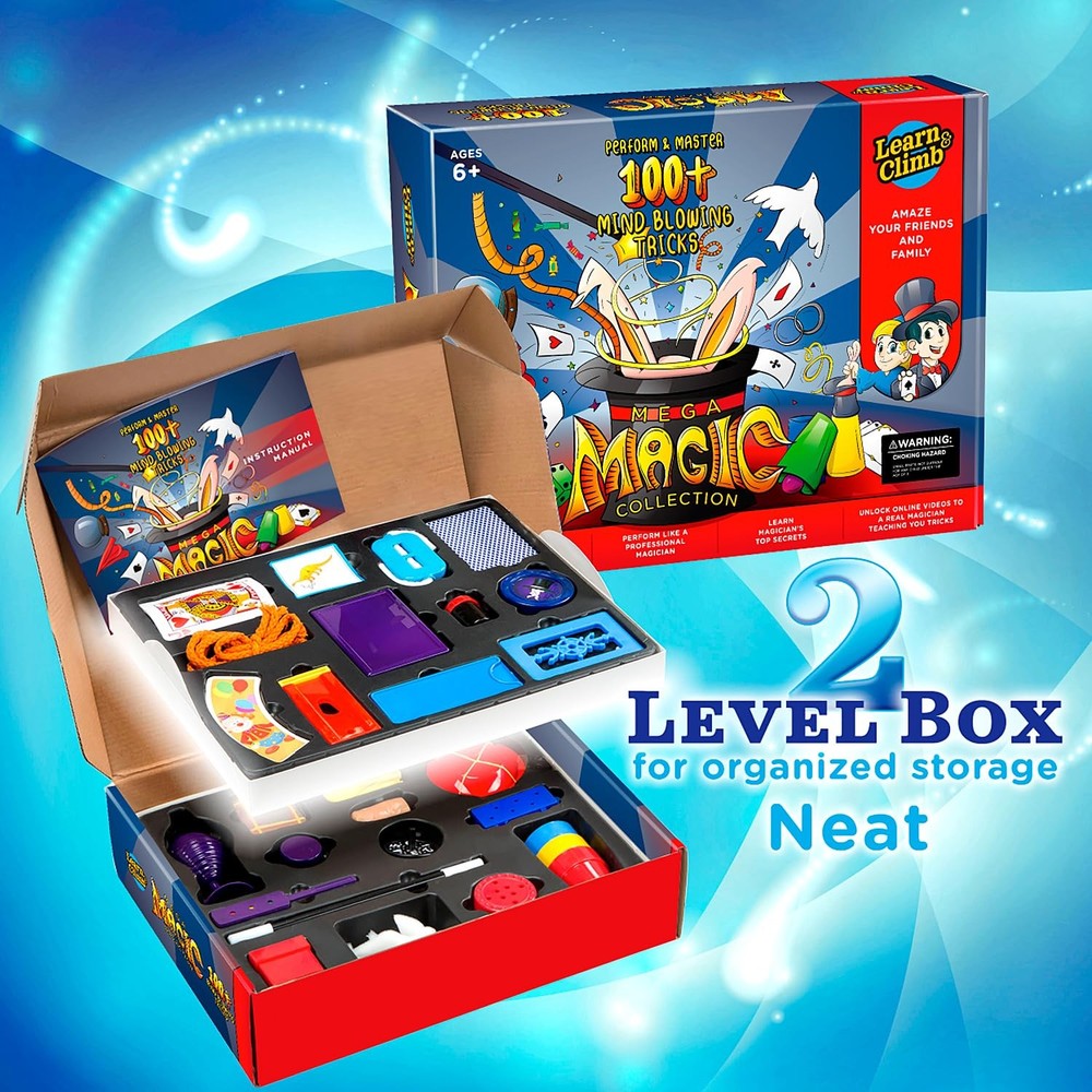 Mega Magic Kit for Kids - Perform 100's of Today's Most Medium, Multicolor