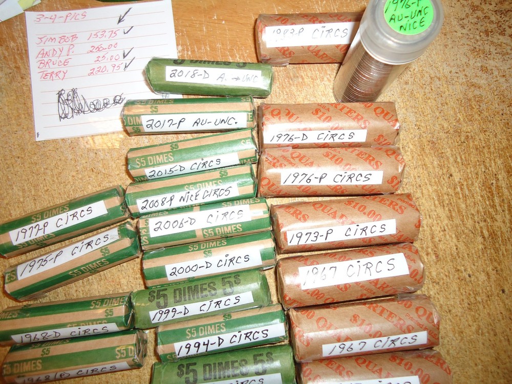 1986-P ROOSEVELT DIME ROLL (ROLL A)
