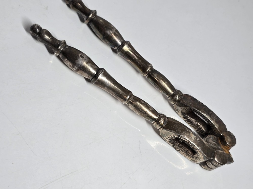 Antique knutcracker Victorian Silver Plated Lobster Claw Kitchenalia
