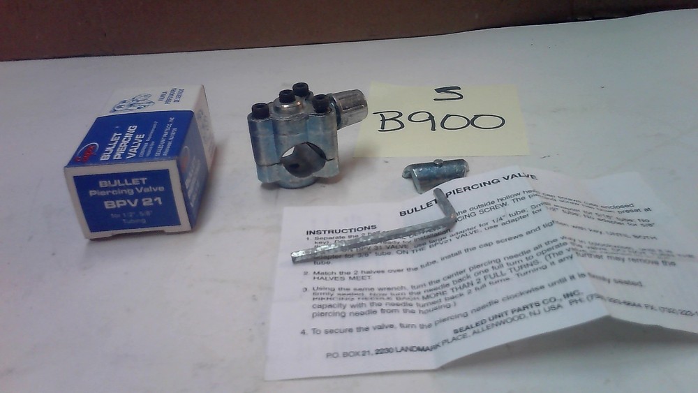 BPV21 BULLET PIERCING VALVE