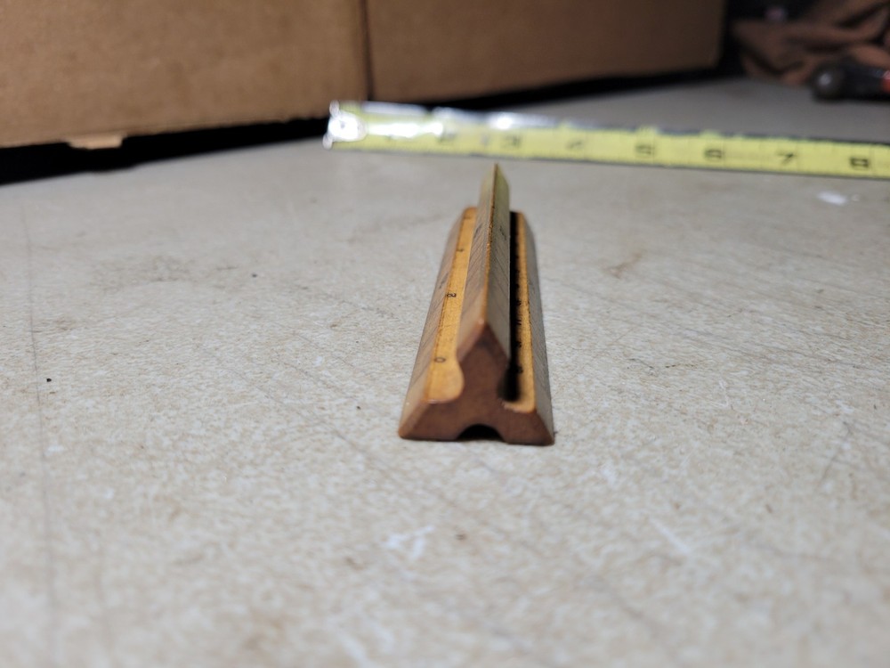 Rare 3-Sided Triangle Drafting Engineers Architect small ruler The blue print Co