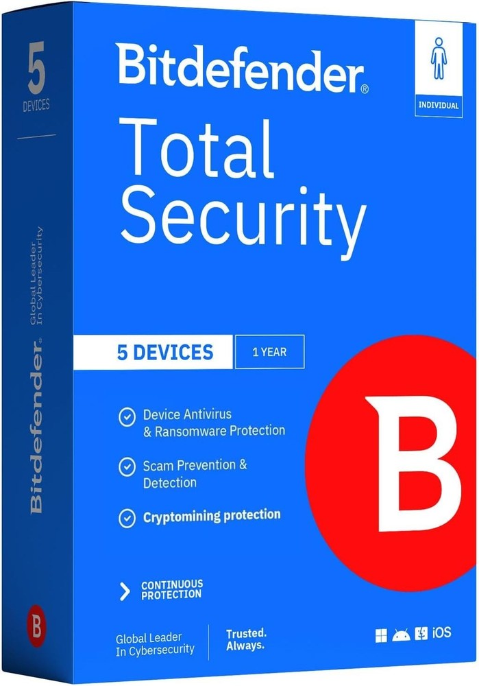 Total Security 2026 – Complete Antivirus and Internet Security Suite – 5 Devi...