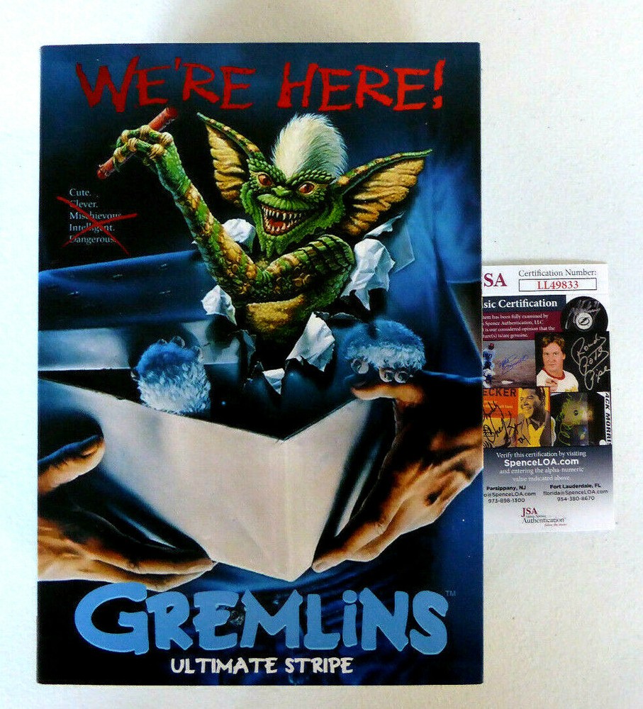 Michael Winslow Signed NECA Ultimate Stripe Figure Autograph, Gremlins, JSA COA