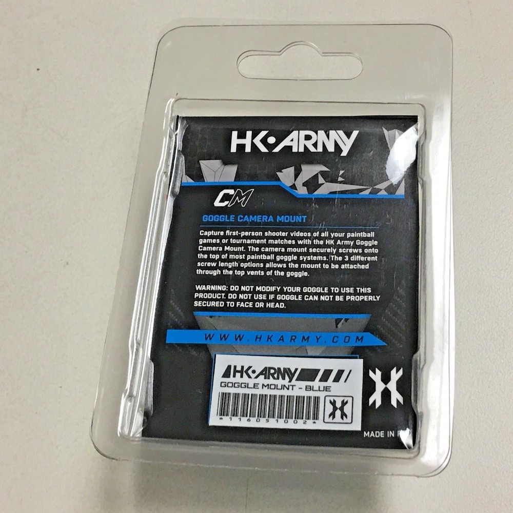 NEW HK Army Universal GoPro Goggle Camera Mount - Blue