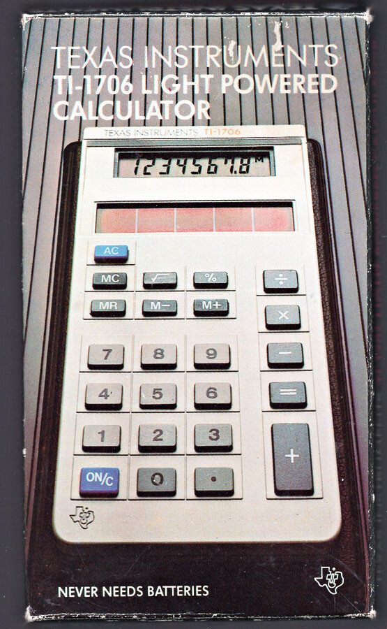 Texas Instruments TI 1706 Calculator With Original Box Tested