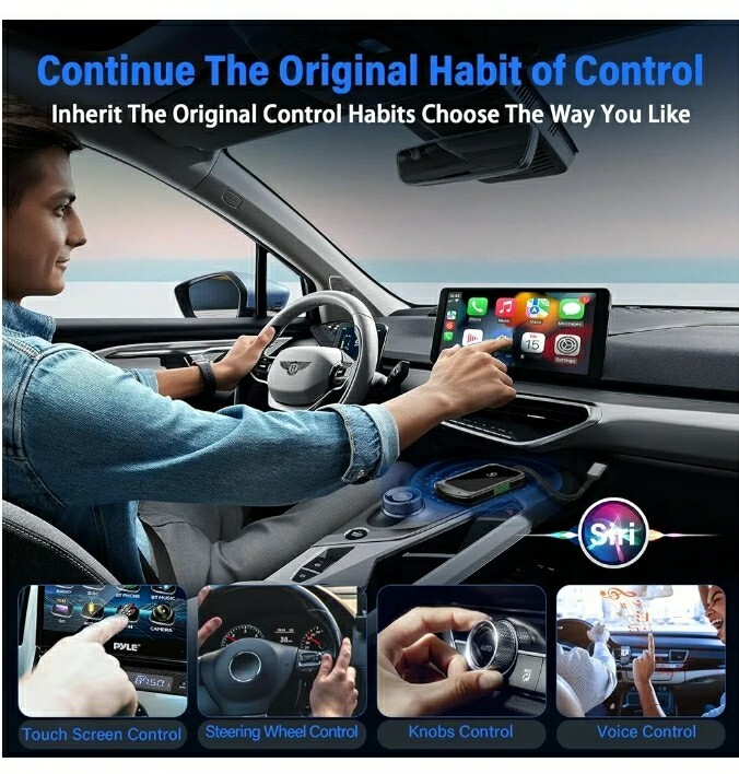 Wireless CarPlay / Android Auto Adapter Dongle for iPhone IOS 10+ & Android 11+