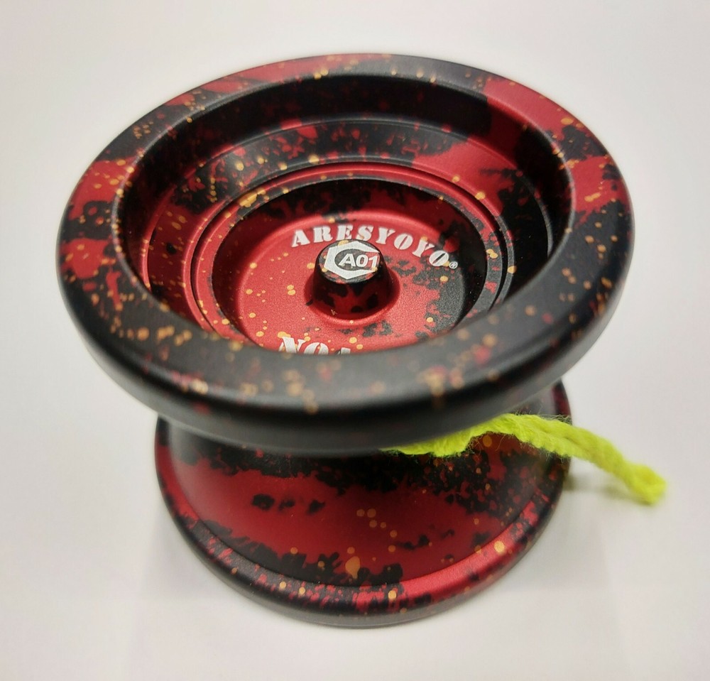 Acid Unresponsive Professional Trick String Magic YoYo Anodized Metal Red Splash