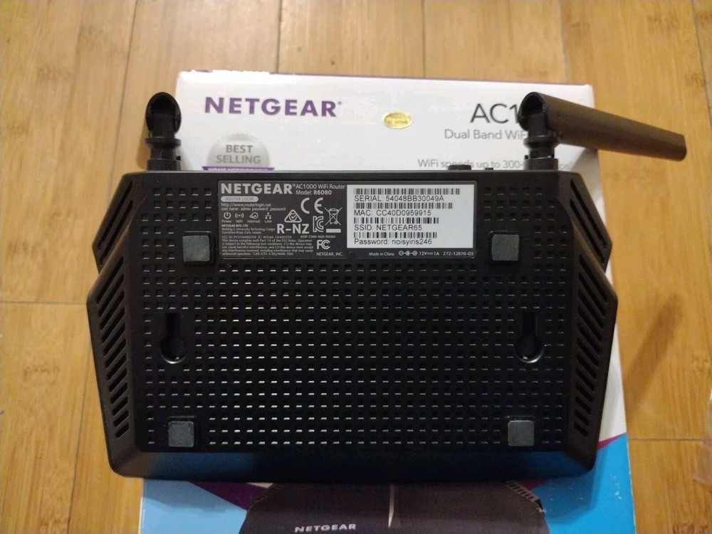 Netgear AC1000 Dual Band WiFi Router R6080
