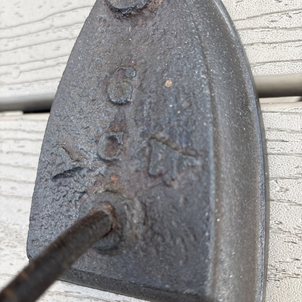 Antique Cast Iron Flat Iron Doorstop Rustic Primitive Press Iron #5. #6. #7. #8
