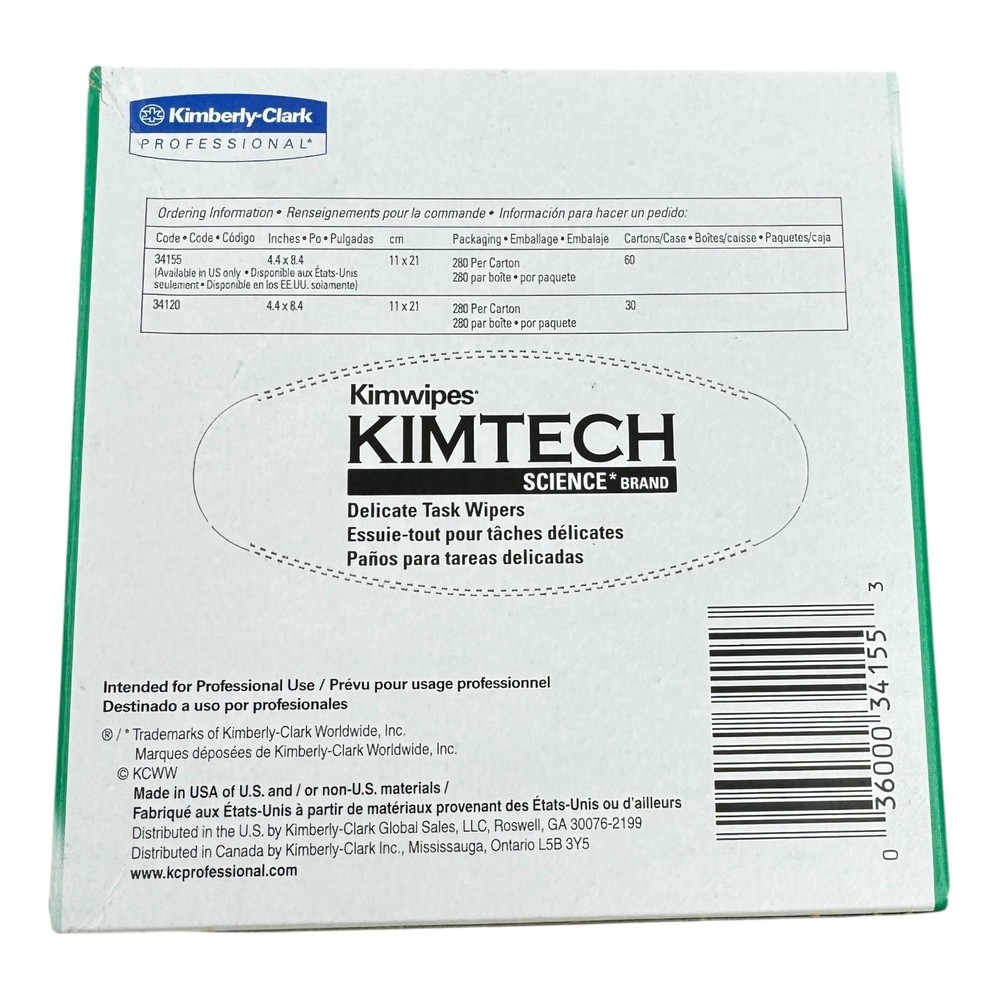 Kimtech Kimwipes 34155 Delicate Task Wipers Pack of 10